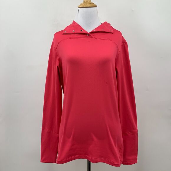 Nike Golf Top Women S Small Watermelon Dri Fit Snap Button Collar Athletic Shirt - Picture 2 of 12